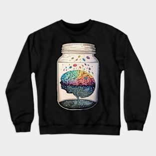 Brain In A Jar Crewneck Sweatshirt